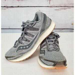 Women's Saucony Everun‎ Gray Mesh Athletic Running Sneakers SZ 8